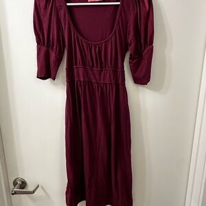 Petite Small Elegant Burgundy Juicy Couture Dress